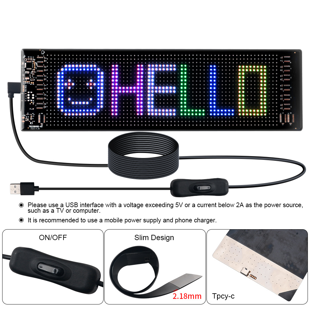 LED Matrix Pixel Panel Scrolli - Car Led Light review and price