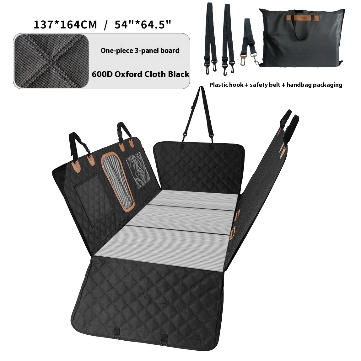 Three-Panel Solid Car Rear-Sea - Car Seat Cover review and price