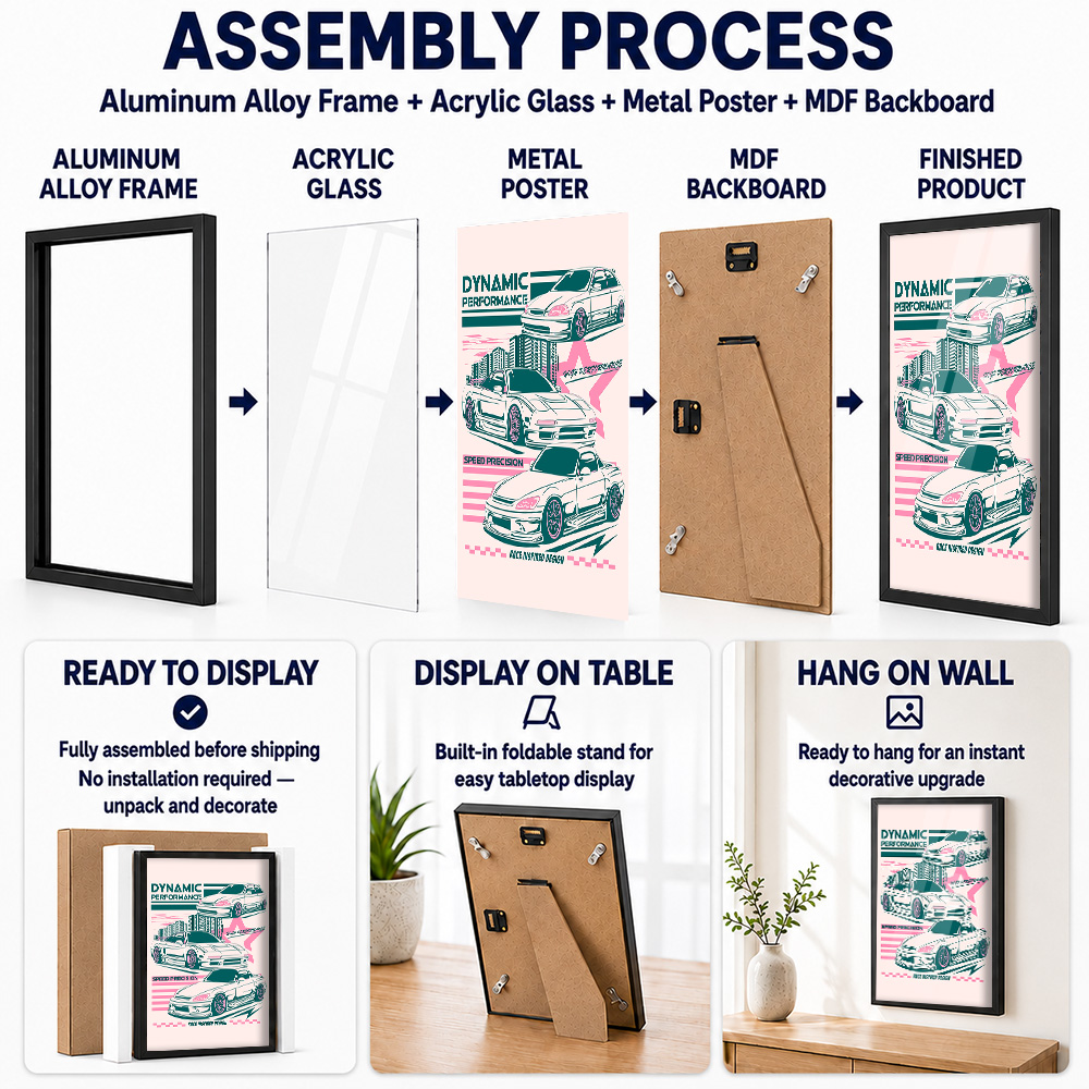 JDM Car Metal Poster With Alum - Car Mirror review and price