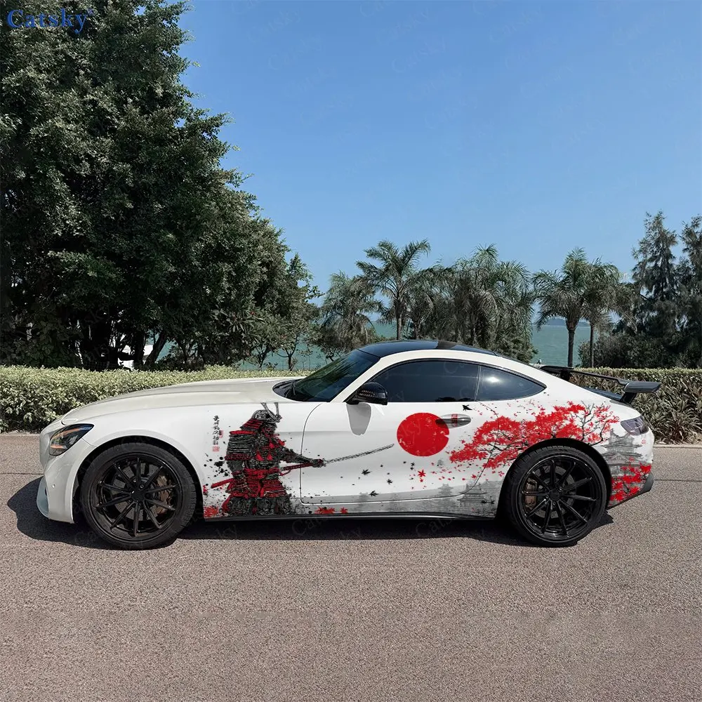 2pcs Watercolor Japanese Samur - Car Accessories Japanese review and price